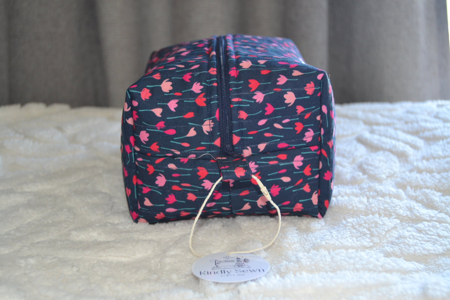 The Navy Bloom Boxy Bag | Maxi