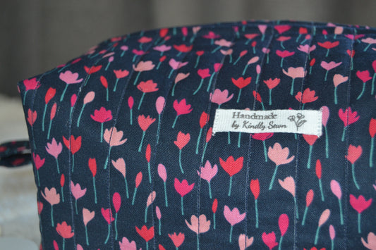 The Navy Bloom Boxy Bag | Maxi