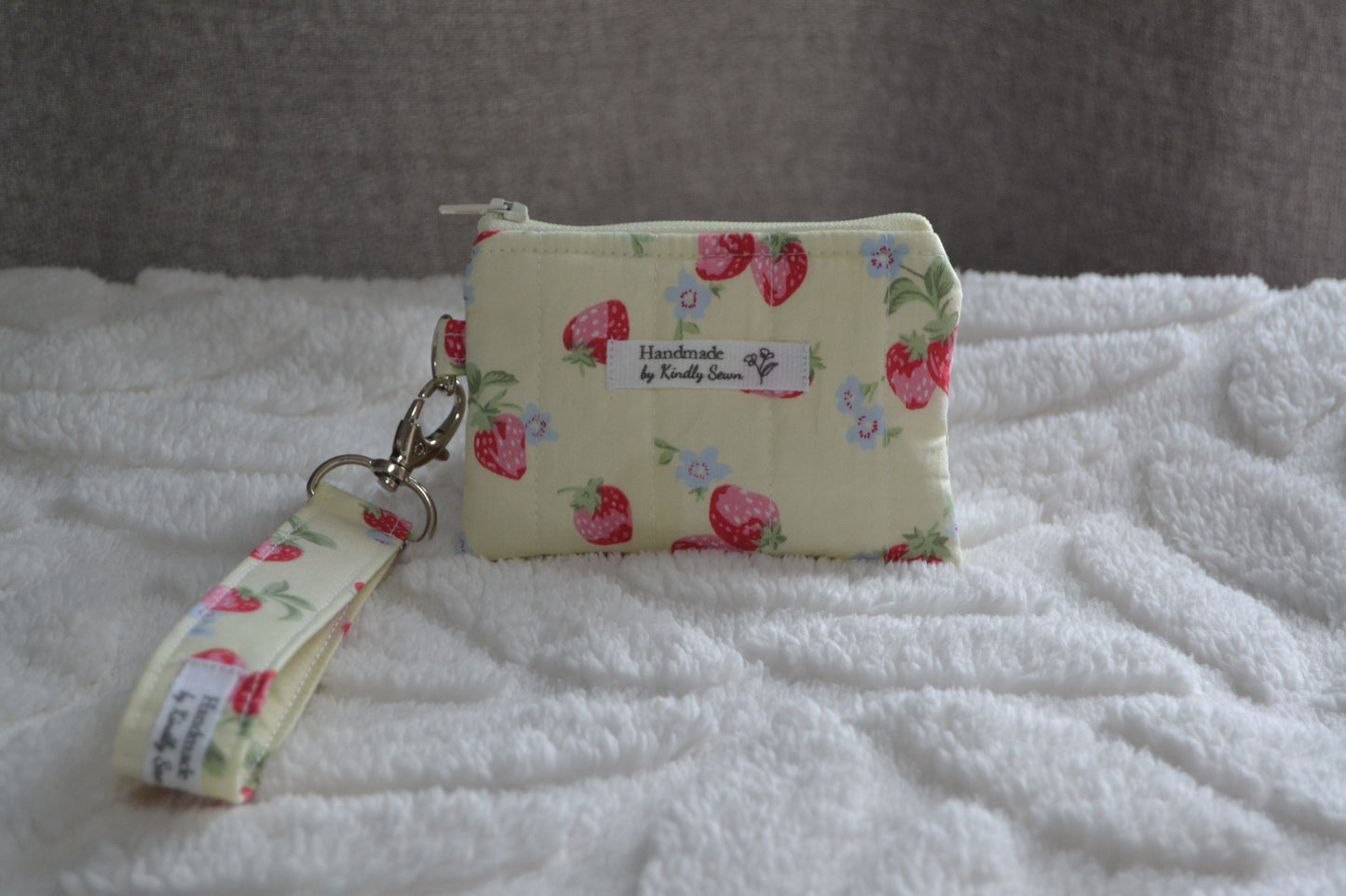 The Strawberry Picnic Keychain Wallet
