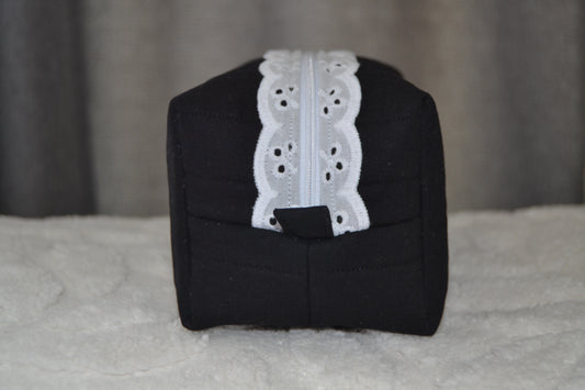 The Laced in Midnight Boxy Bag | Midi