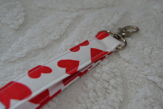 The White Heartstrings Keychain