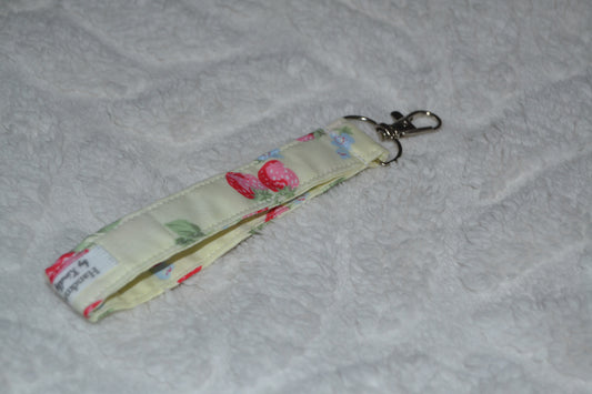 The Yellow Strawberry Picnic Keychain