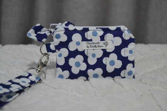The Midnight Daisy Keychain Wallet