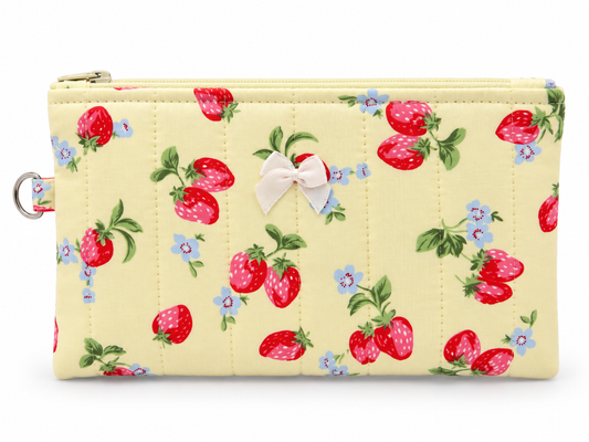Strawberry Picnic Zipper Pouch