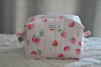 The Pink Strawberry Picnic Boxy Bag | Mini