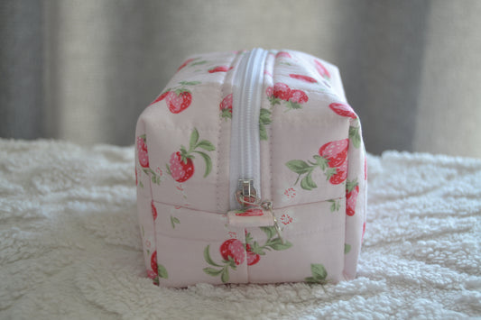 The Pink Strawberry Picnic Boxy Bag | Mini