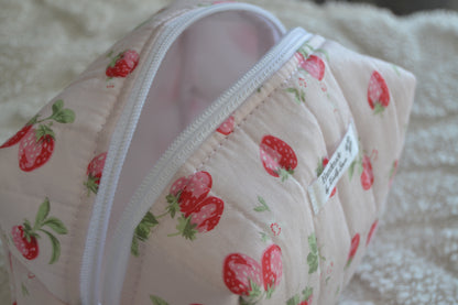 The Pink Strawberry Picnic Boxy Bag | Mini