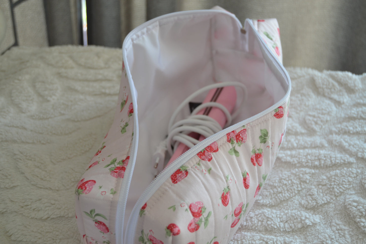 The Pink Strawberry Picnic Hot Tools Bag