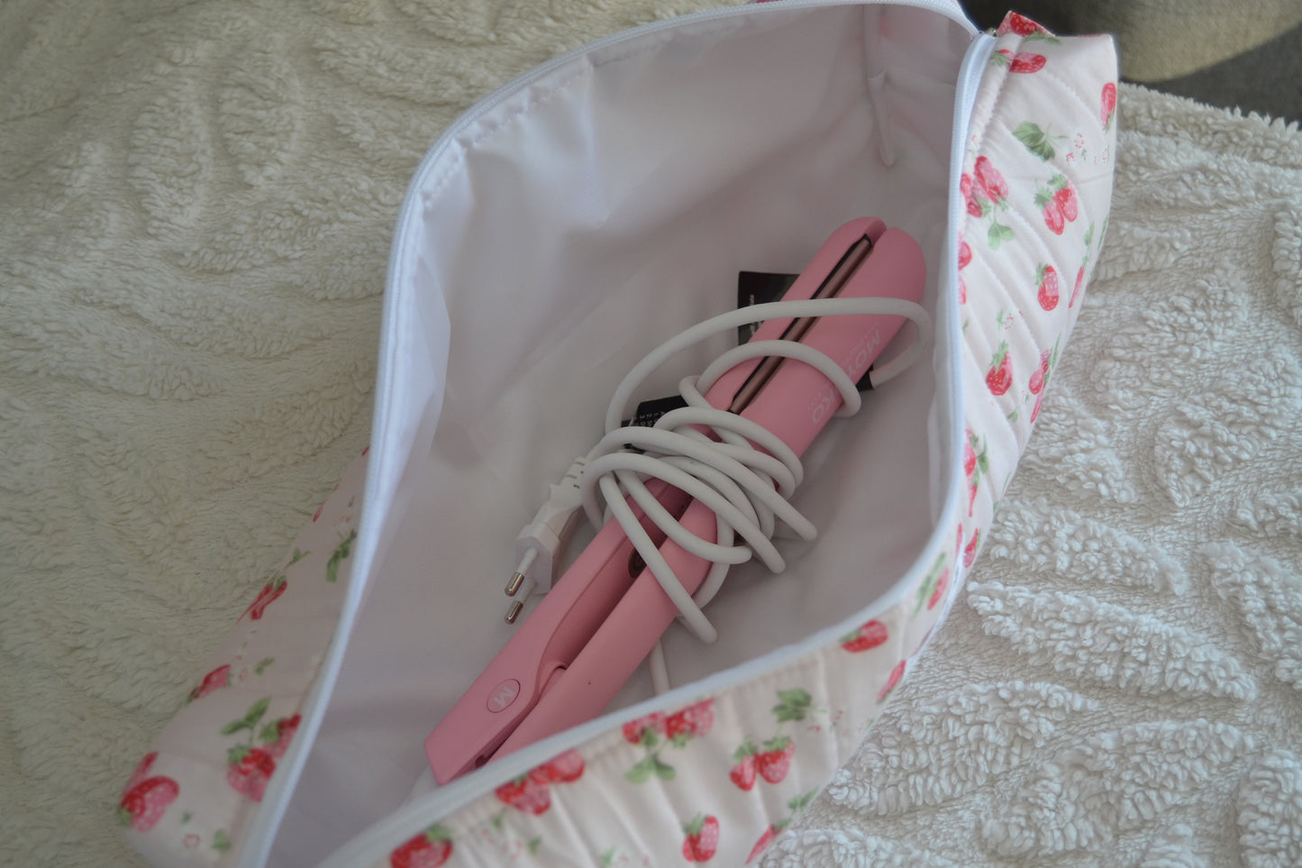 The Pink Strawberry Picnic Hot Tools Bag