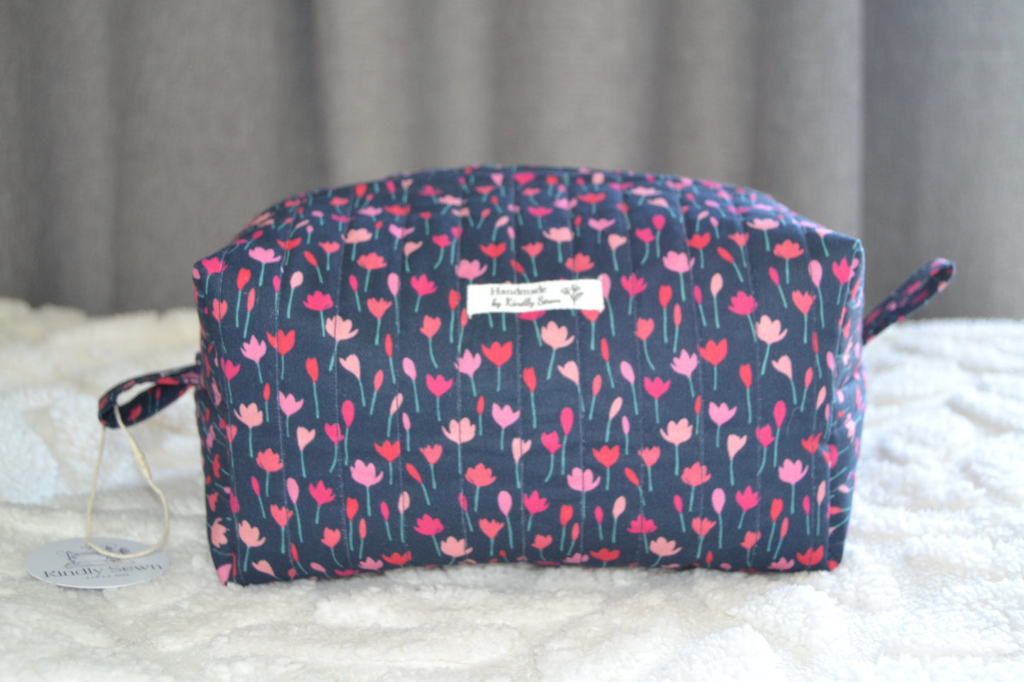 The Navy Bloom Boxy Bag | Maxi