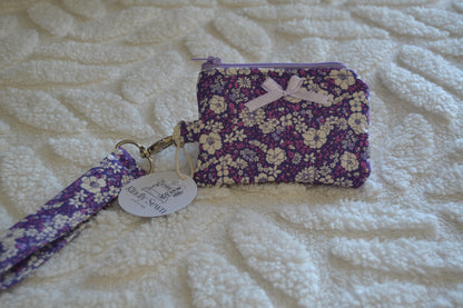 The Violet Bloom Keychain Wallet
