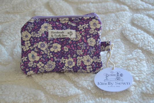 The Violet Bloom Keychain Wallet