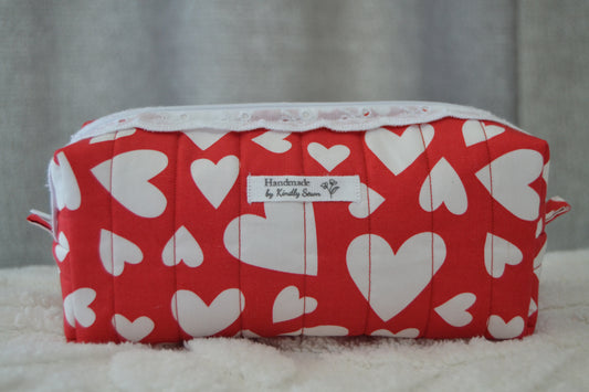 The Red Heartstrings Pencil Bag
