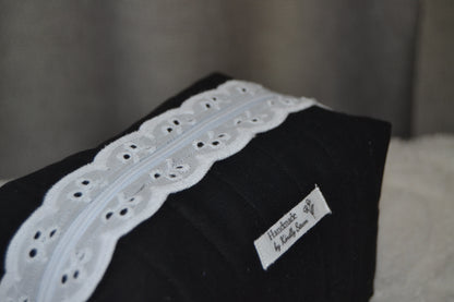 The Laced in Midnight Boxy Bag | Midi