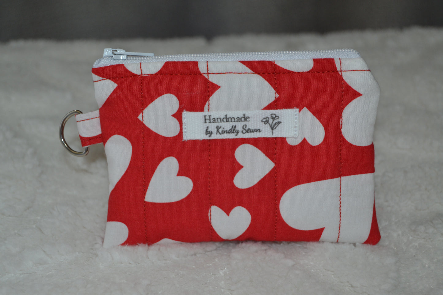 The Red Heartstrings Keychain Wallet
