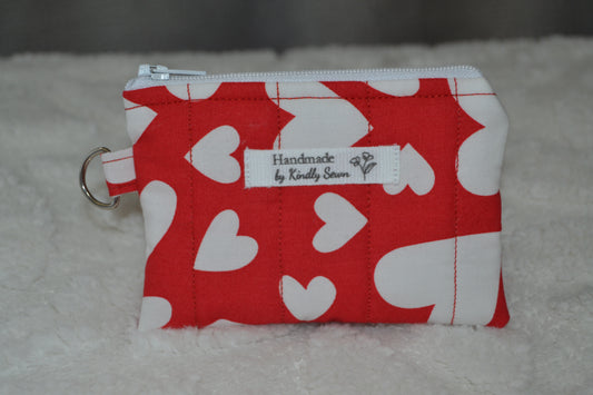 The Red Heartstrings Keychain Wallet