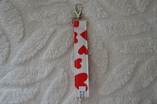 The White Heartstrings Keychain