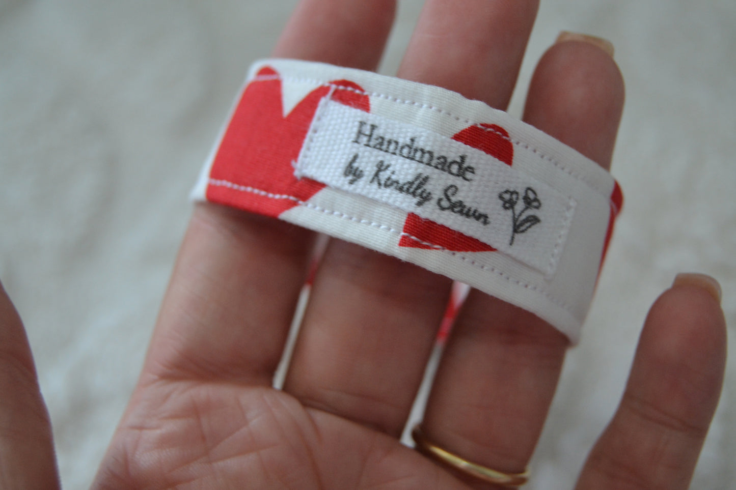 The White Heartstrings Keychain