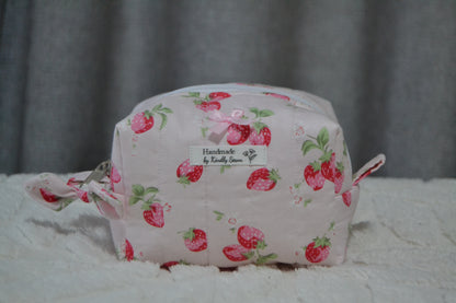 The Pink Strawberry Picnic Boxy Bag | Mini