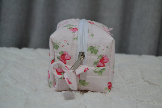 The Pink Strawberry Picnic Boxy Bag | Mini