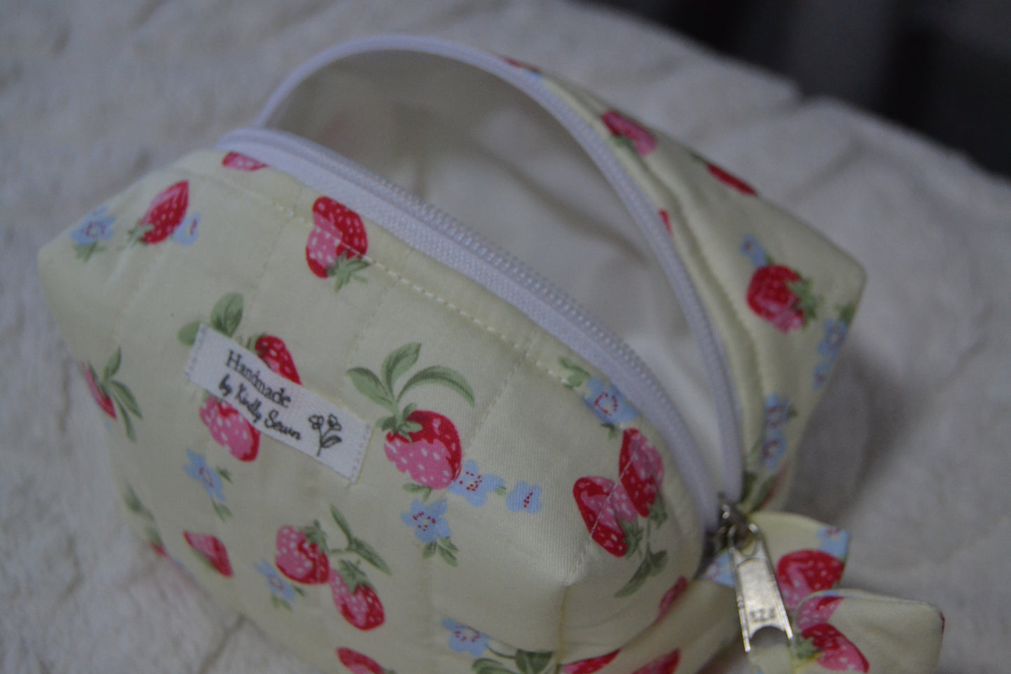 The Yellow Strawberry Picnic Boxy Bag | Mini