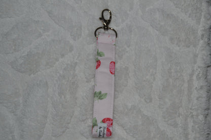 The Pink Strawberry Picnic Keychain