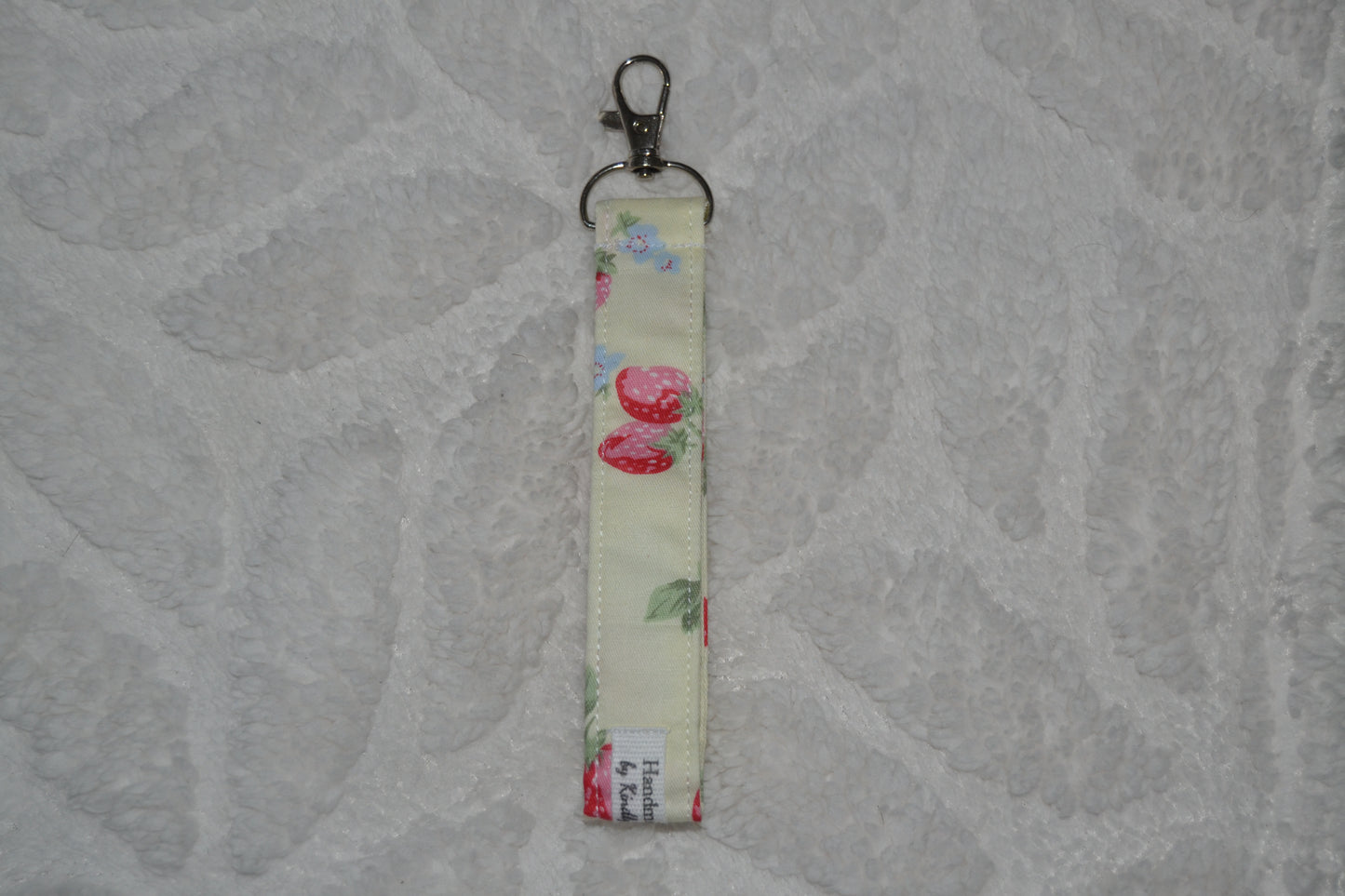 The Yellow Strawberry Picnic Keychain
