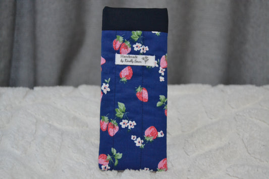 The Navy Strawberry Glass Sleeve
