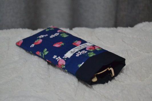 The Navy Strawberry Glass Sleeve